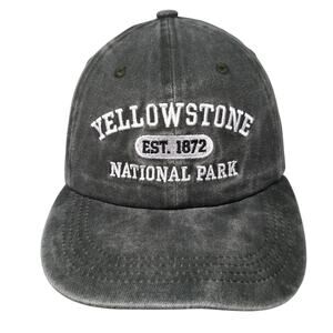 Yellowstone National Park Est. 1872 Baseball Cap Green One Size Crazy Apparel